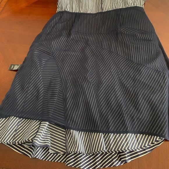 Women’s Jason Wu stripe asymmetrical tiered shirt long sleeve dress💥size 10, NWT - Picture 11 of 15